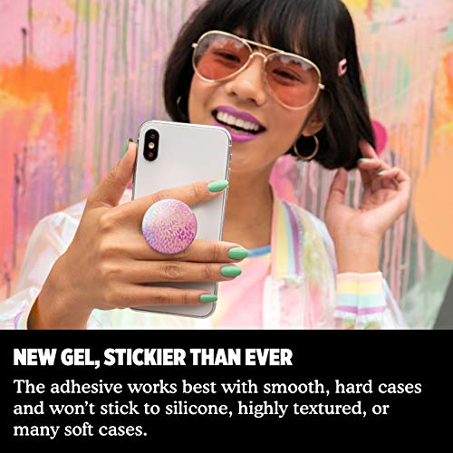 Image of PopSockets PopGrip: Phone Grip and Phone Stand, Collapsible, Swappable Top, Petal Power Gloss