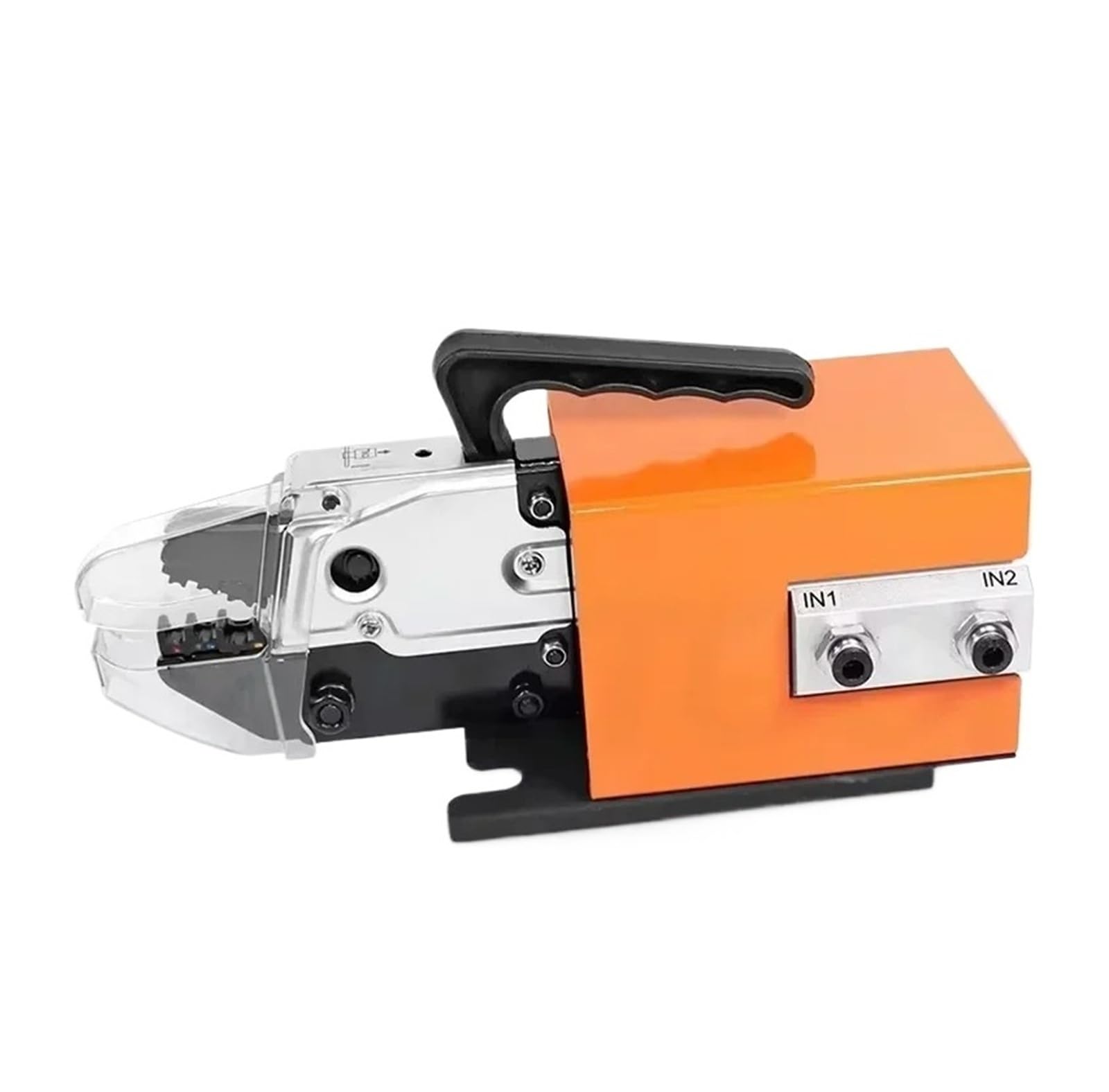 Jhxhfjxz One Color Am-10 Pneumatic Terminal Crimping Machine With 4 Die Sets, Cold Pressing Automatic Terminal Crimping Pliers 0.5-0.7Mpa Versitile