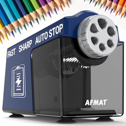 AFMAT Taille-crayon rechargeable PSD4BL haute précision robuste