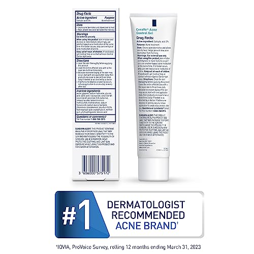 image for CeraVe Salicylic Acid Acne Treatment with Glycolic Acid and Lactic Aci