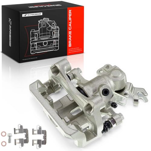 Image of A-Premium Disc Brake Caliper Assembly with Bracket Compatible with Ford, Lincoln, Mazda and Mercury Models - Fusion 2006-2012, 6 2006-2013, Zephyr 2006, MKZ 2007-2012, Milan - Rear Right Passenger