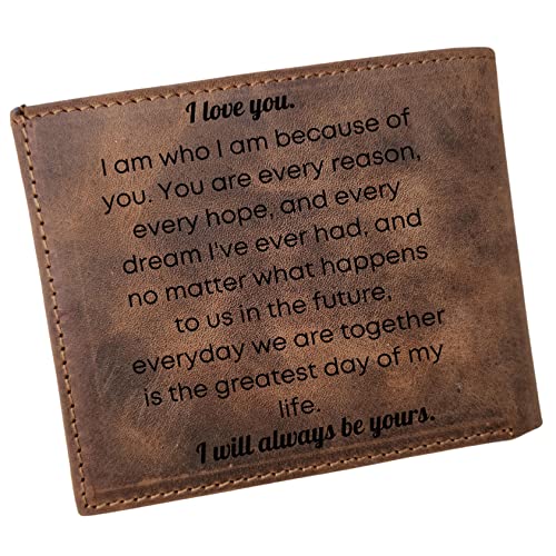SFdizayn Custom Photo Wallet for Men, Engraved Names Wallet for Him, Personalized Picture Wallet for Husband, Customized Gifts for Boyfriend - Thumbnail 2