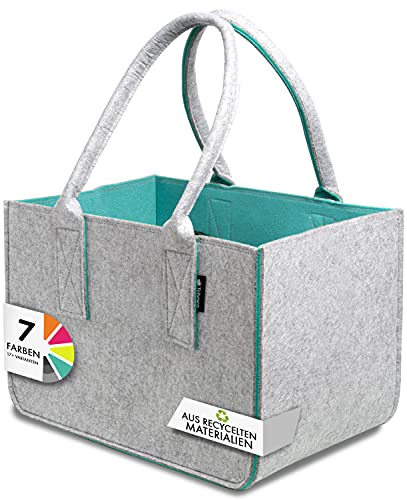 Sac de courses en feutre, grand sac de courses avec anse, panier à provisions, sac pliable pour le rangement du bois, sac de transport polyvalent également...