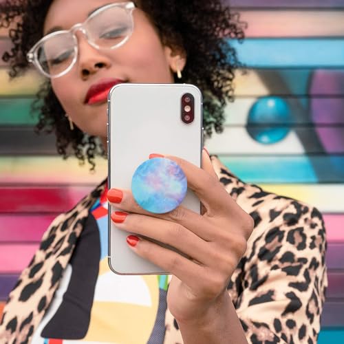 Kireida® Handvat voor mobiele telefoon, premium houder, 360 graden draaibaar, veilige grip, dagelijks comfort voor smartphones en tablets, inklapbaar en inschuifbaar (Nebula lichtblauw) - Afbeelding 7