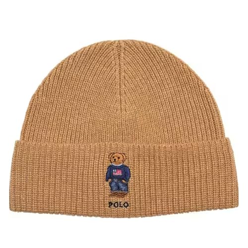 Image of POLO RALPH LAUREN Men's Solid Denim Bear Beanie