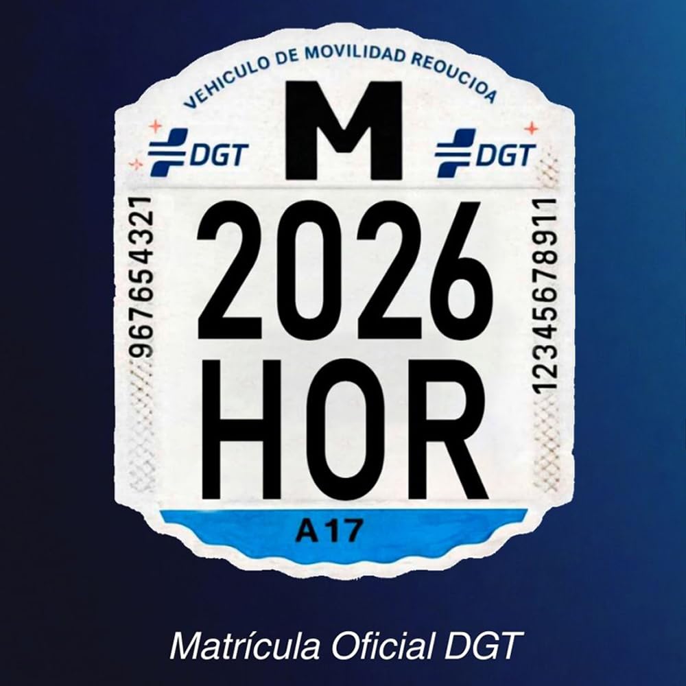 HORO.ES Matrícula Patinete Eléctrico VMP Homologada DGT – Placa Identificativa Vehículo Movilidad Personal Obligatoria 2026 – Resistente y Fácil Montaje — view 5