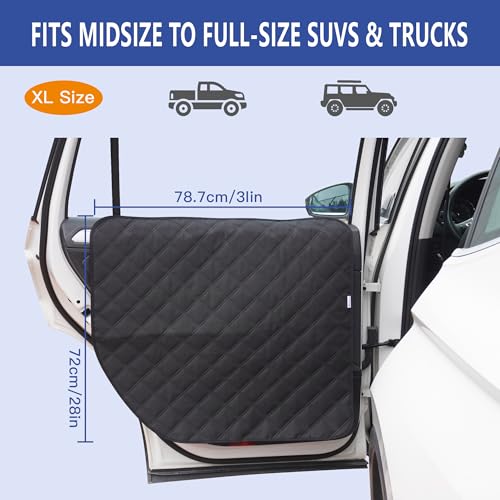 image for ALLANSING Dog Car Door Protector for Large SUV & Truck – XL Size, An