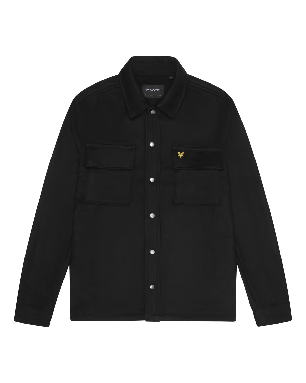 Lyle And Scott Men's Black Lyle & Scott Plain Jet Overshirt Jacket  38/Regular M