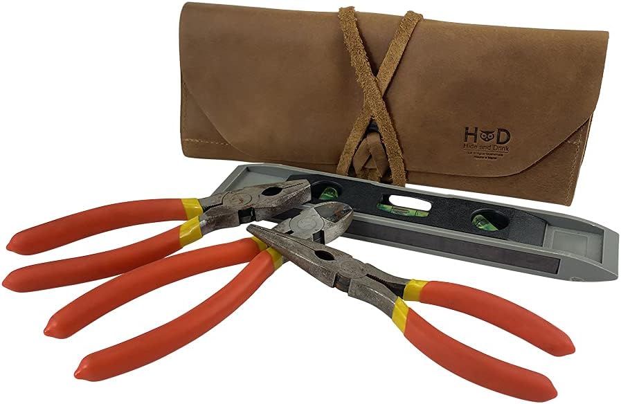 Bеѕt Dеаl Hide & Drink, Rustic Leather Small Tool Roll Up Bag (10 Slots), Portable Carry On Pouch, Workshop Storage, Woodworking Tools Organizer, Vintage, Handmade - (Single Malt Mahogany) 🔥 Hоt Dеаlѕ Hide & Drink, Rustic Leather Small Tool Roll Up Bag (10 Slots), Portable Carry On Pouch, Workshop Storage, Woodworking Tools Organizer, Vintage, Handmade - (Single Malt Mahogany)