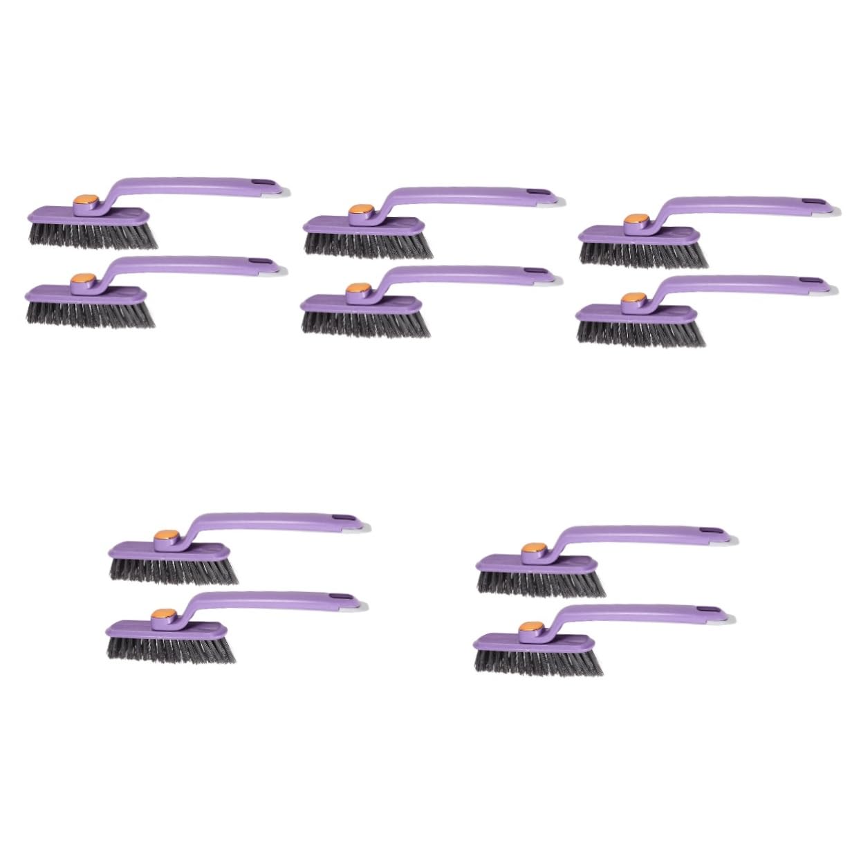 5 Series Cepillo De Limpieza Giratorio Limpiador Polvo Limpiar Cerda Multifunción Grieta Cepillo De Ventana Fregadora De Pisos Fregar Páginas Púrpura 2 Piezas X 5