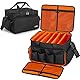 OUUTMEE DJ Tasche, DJ Cable File Bag, verstellbaren Trennwänden und Zwei separaten Taschen, für professionelle DJ-Ausrüstung kabeltasche, Musikinstrumente und Zubehör 40x28x30CM