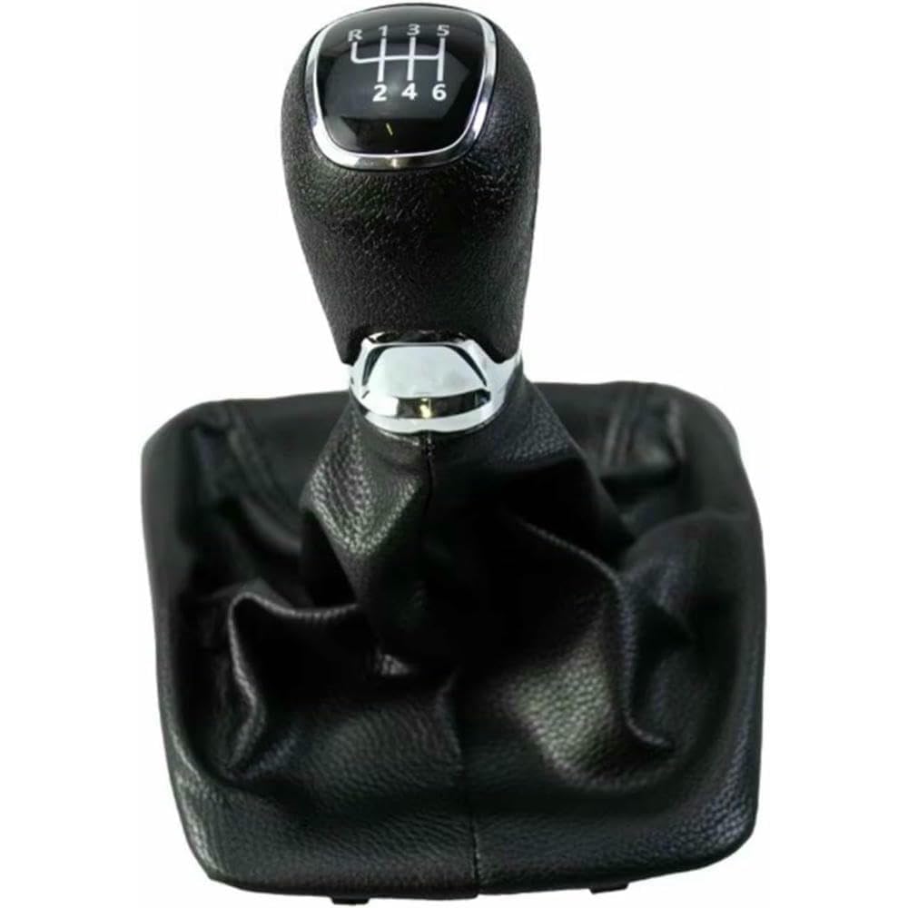 GZNBB Car Manual Gear Shift Knob Boot Cover Gaiter Lever Shifter Handle Stick, for Skoda Octavia 2 A5 A6 2004-2012