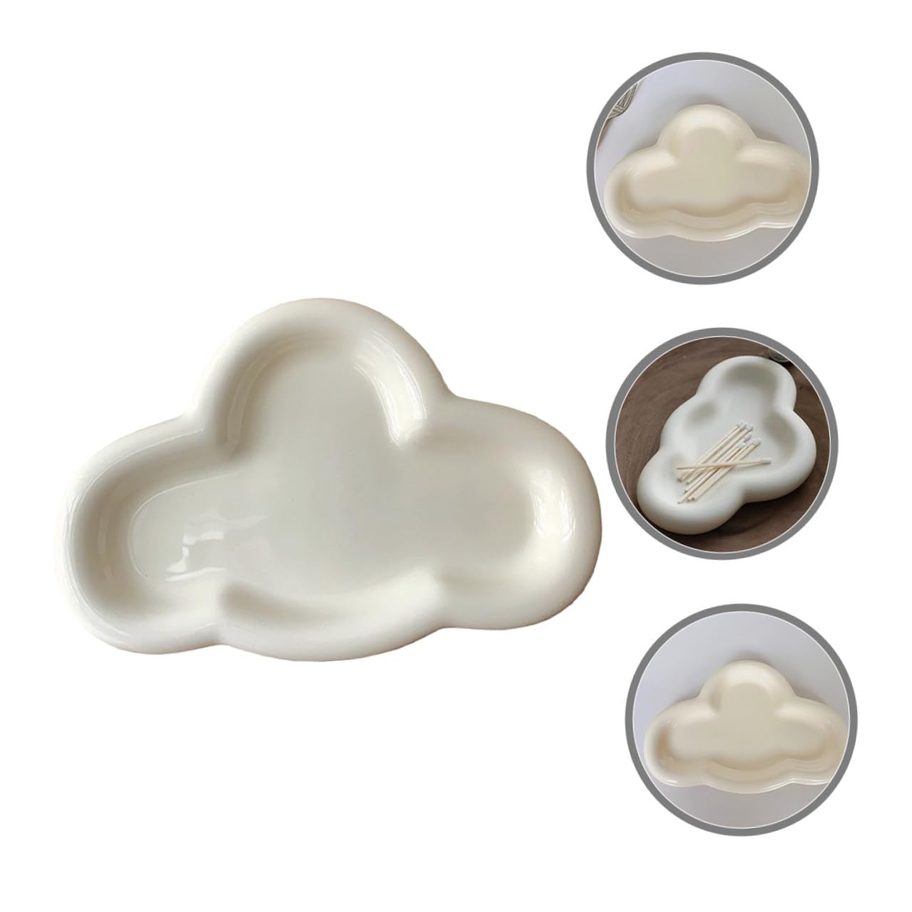 Wolkenförmige Schmuckschale aus Keramik für Schreibtischorganisation