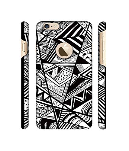 Image of Amazon Brand - Solimo Designer Random Pattern 3D Printed Hard Back Case Mobile Cover for Apple iPhone 6 / 6S (Logo Cut)