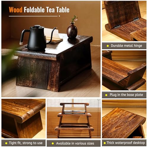 Table de méditation imperméable à pieds épais pour rituel du thé - 6