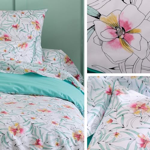 Parure 200x200 percale de coton Roxane pour créer un nid douillet multicolore - 5