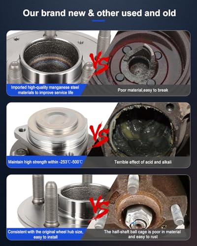 Image of ECCPP 2-Piece 513401 Wheel Hub Bearing for Chevrolet Camaro 2018-2021 | for Cadillac CTS 2016-2019 5 lugs Pre-Greased Sealed