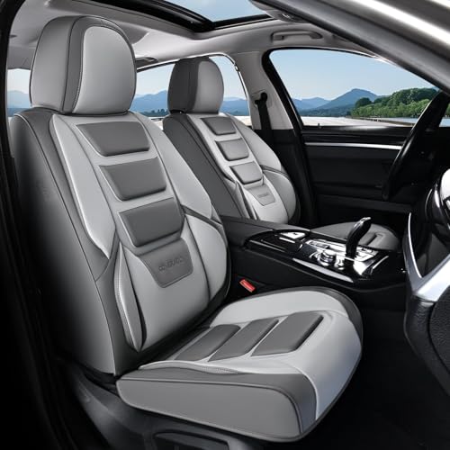 Image of Coverado Car Seat Covers, Front Covers for Cars, Car Seat Cover Front Seats, Automotive Seat Cover, Waterproof, Leather Car Seat Cushion, Universal Interior Covers Seat Protectors for Most Cars