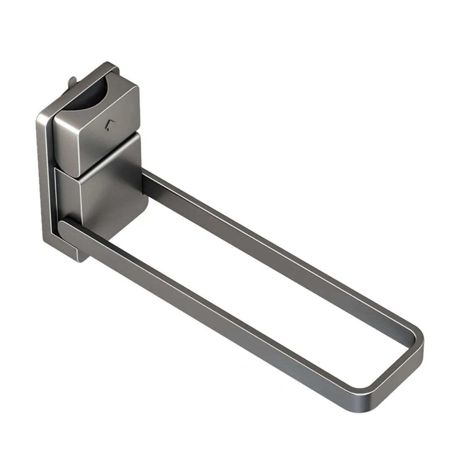 1pc Moisture-Resistant Foldable Towel Rack Space-Saving Detachable Suction Cup Holder Aluminum Wall Mounted Bath Towels