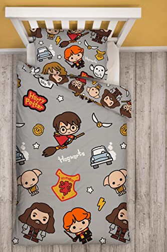 Harry Potter Hogwarts - Juego de funda de edredón individual