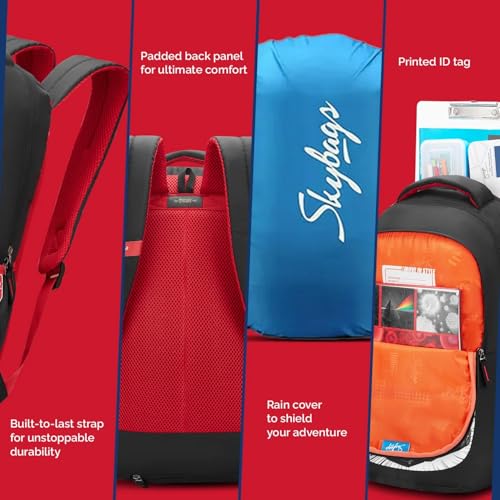 Image of Skybags KYRO RC 01 SCBP SWOOSH Large 36 L Backpack in Red Black
