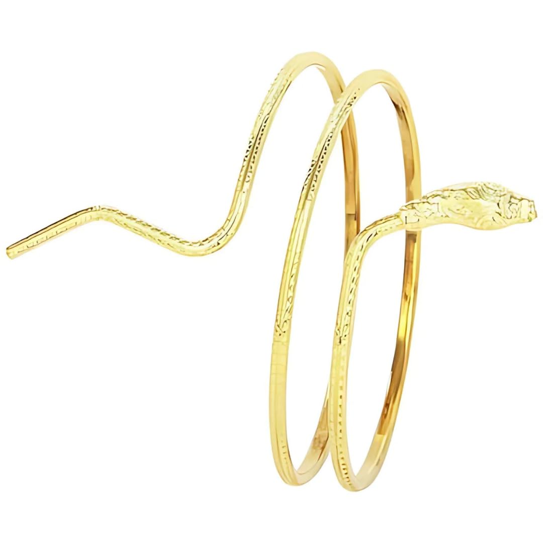 GenericSnake Bracelet Snake Spiral Upper Arm Cuff Armlet Armband Bangle Women Jewelry Egypt Swirl Snake Arm Cuff Armlet