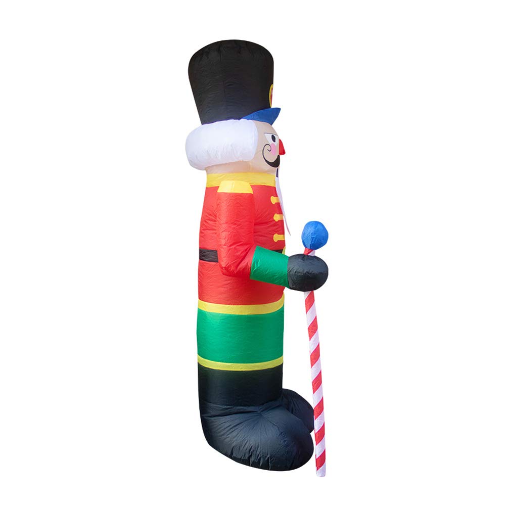 8 Foot Christmas Inflatable Nutcracker - Lighted Yard Decoration With Blower