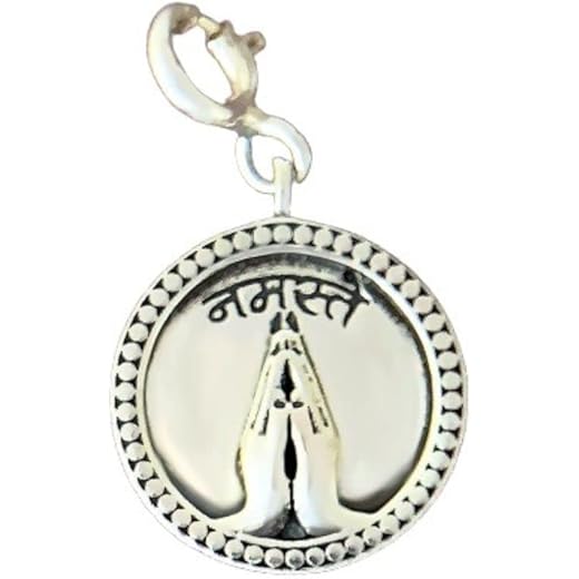 Namaste Silver Charm Pendant