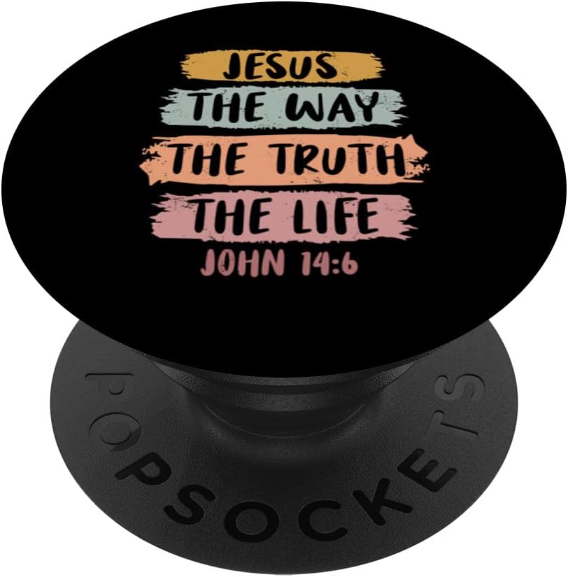 Jesus The Way The Truth The Life Christian Bible Jesus PopSockets PopWallet for MagSafe