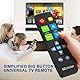 EZclicker Universal-TV-Fernbedienung mit großen Tasten, schwarz, einfach zu bedienen, funktioniert mit großen TV-Marken (2 x AAA-Batterien nicht im Lieferumfang enthalten)