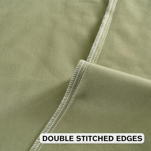 Image of FUTEI Pack of 2 Velvet Throw Pillow Covers 18x18 Inch Soft Embossed Leaf-Relief Textured Decorative Cushion Cases Modern Natural Farmhouse Accent for Couch Bed Living Room, Sage Green