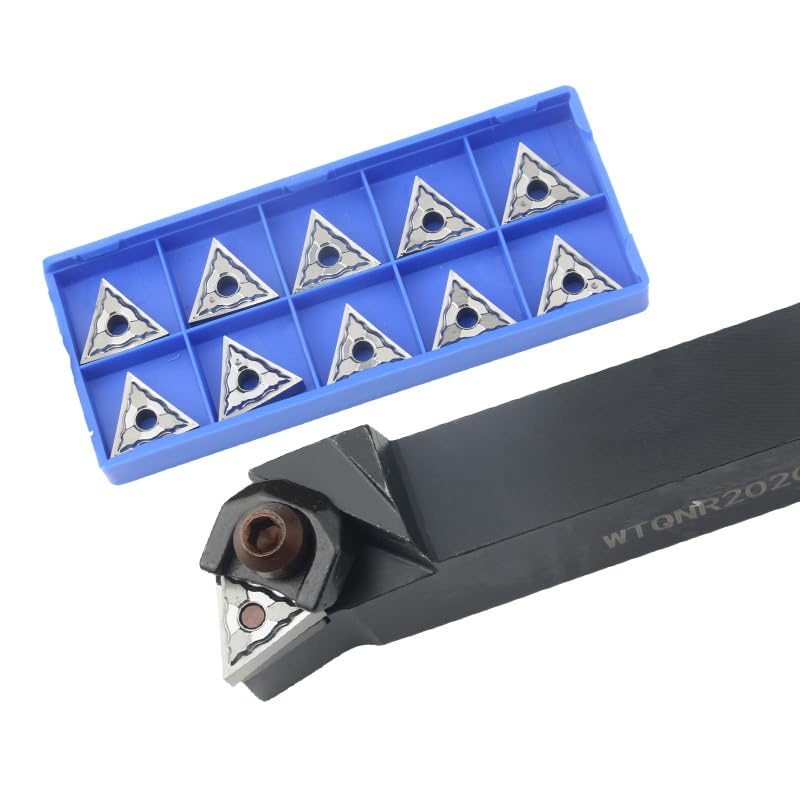 1pc WTQNR2020K16 WTQNR2525M16 WTQNR3232P16 External Turning Tool Holder TNMG1604 10pcs Carbide Inserts CNC Lathe Cutting Tools(NO Cutter bar,TNMG160404 TC9170)