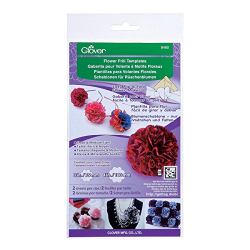 Clover Small and Medium Flower Frill Templates (8460)