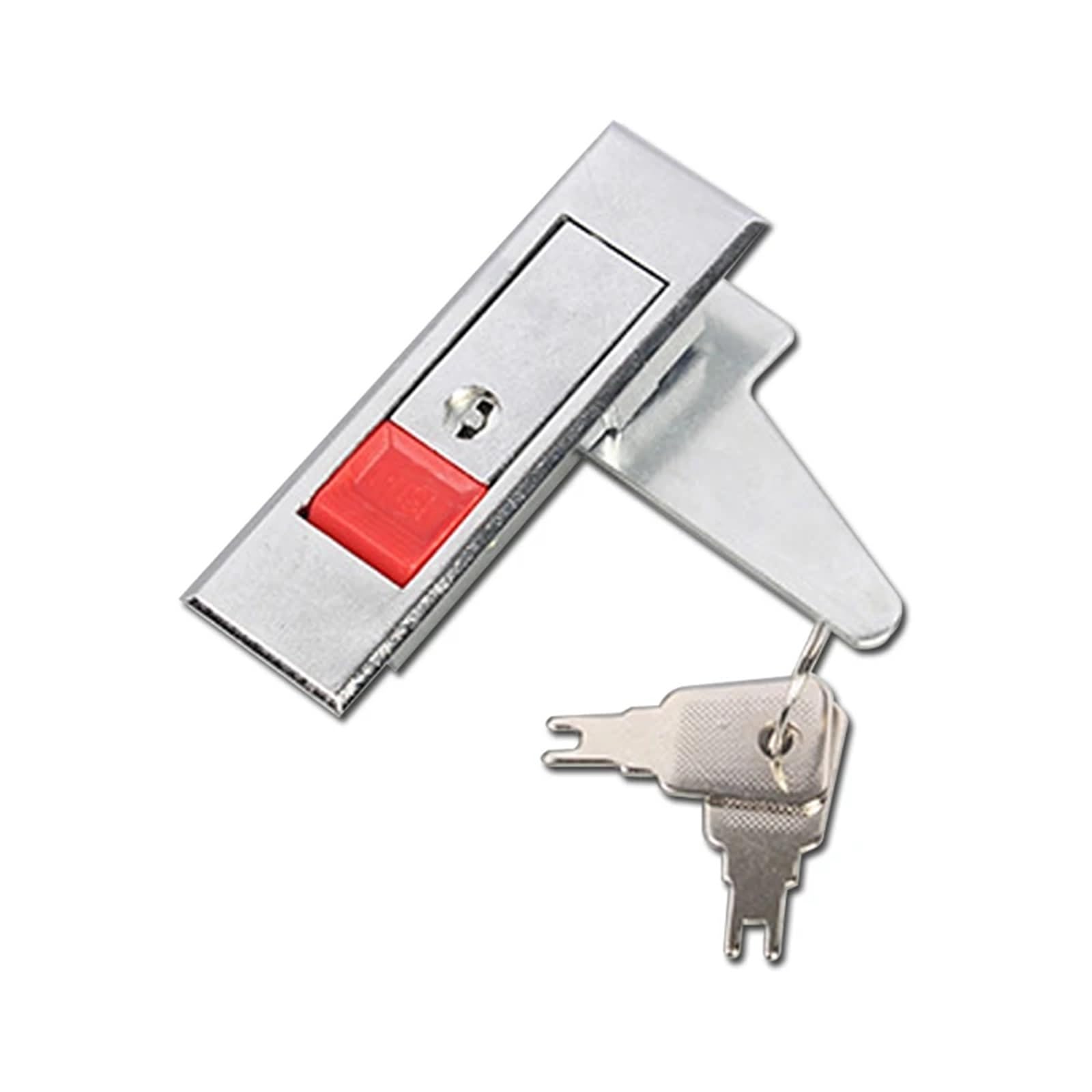 WPOIYHGBY Zinc Alloy Electronic Lock Red Silver Push Button Cinet Cam Panel Locks to Open Cinets Tool Fire Boxs(4sets-red-B)