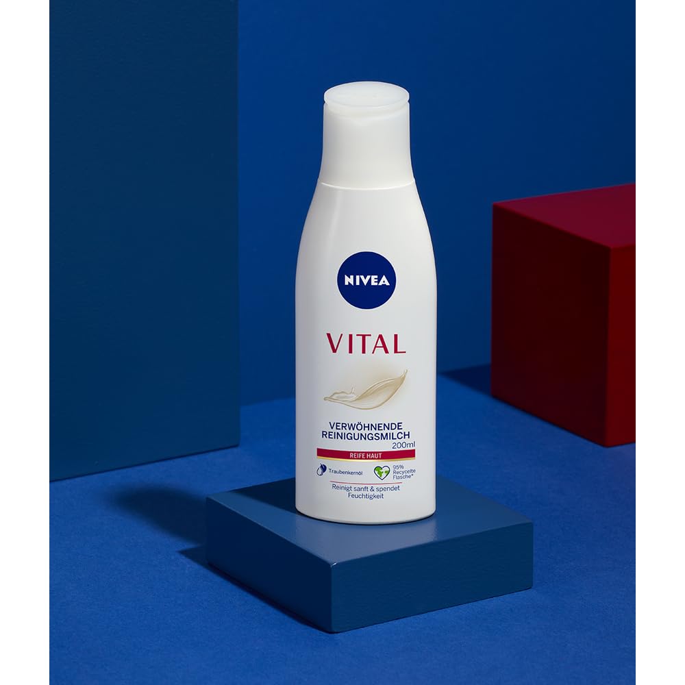 NIVEA Vital Mleczko oczyszczające do skóry dojrzałej, 200ml