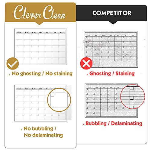 Large Reusable Dry Erase Wall Calendar - 36"x72" 2021 Undated Yearly Planner for Home, Office, School Projects - Jumbo Laminated Task Organizer (Vertical)