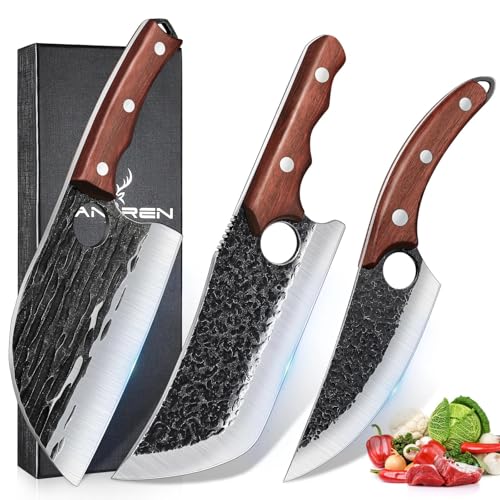 TAN REN 3-Piece Butcher Knife Set