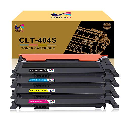 ONLYU Compatible Toner Cartridge Replacement for Samsung CLT-404 CLT-K404S CLT-C404S CLT-M404S CLT-Y404S Xpress