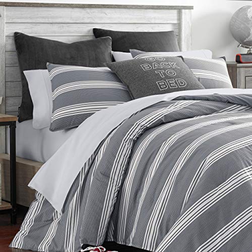 Nautica - Queen Comforter Set, Cotton Reversible Bedding With Matching Shams, Stylish Home Decor (Craver Grey, Queen) #TOP3