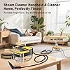 Gautye Steam Cleaner, 3-Level Adjustable Handle, 15s Heat-Up, 1.6L Tank, Portable Steam Cleaner Handheld with 16 pcs Accessories, Steamer Cleaning for Floor, Bathroom, Kitchen, Window, Car, Curtains
