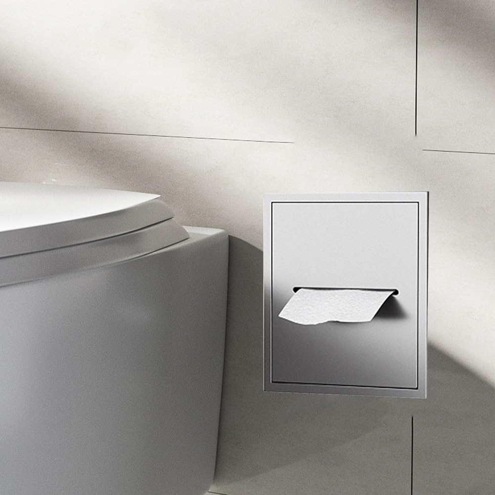 Doccia in acciaio inox con porta rimovibile e ripiano integrato per vasca da bagno, 20 x 20 x 12,5 cm, ideale per bagno bagnato e rinnovamento WC singolo, finitura nera, grigio - 20 x 20 x 12,5
