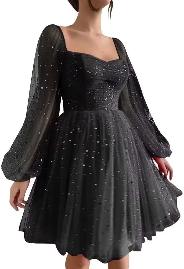 ワンピース NOTRE emor tulle mini dress / black Tulle Mini Dress In Black | House of Mua Mua