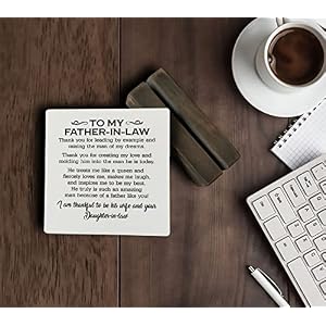 Gifts for Dad from Daughter Wood Plaque Gift Dear Dad I Love YouPlaque with Wooden Stand Meaningful Wood Sign Plaque Gift for Dad To My Father in Law