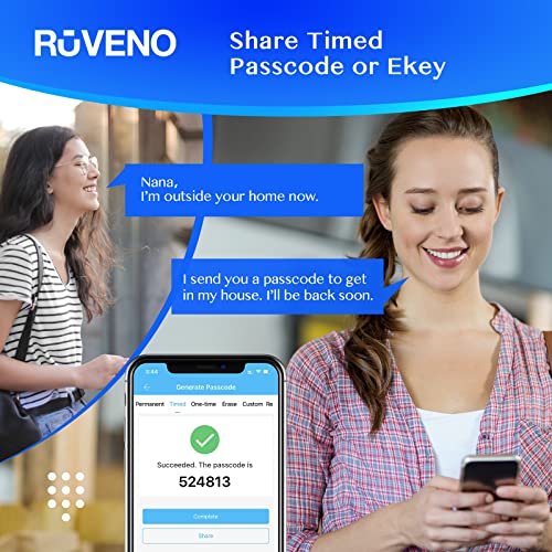 Ruveno Smart Locks Front Door, Fingerprint/Keyless Door Lock, Keypad Door Lock, Smart Door Handle, Wifi Door Lock, Electronic Digital Door Lock, Bedroom Biometric Door Lock Ruveno Smart Locks Front Door, Fingerprint/Keyless Door Lock, Keypad Door Lock, Smart Door Handle, Wifi Door Lock, Electronic Digital Door Lock, Bedroom Biometric Door Lock
