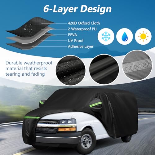 Image of Car Cover for Express Van /GMC Savana Cargo Van 1500 /2500 /3500 1996-2025