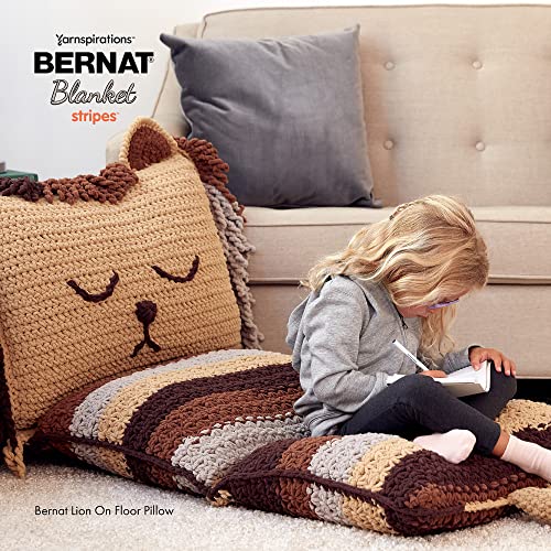 Image of Bernat Blanket Stripes Gray Matters Yarn - 2 Pack of 300g /10.5oz - Polyester - 6 Super Bulky - 220 Yards - Knitting, Crocheting & Crafts, Chunky Chenille Yarn