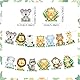 Dschungel Tier 1. Geburtstag Dekor 12 Monate Foto Banner Wild ein Dekorationen Safari Tiere Thema Meilenstein Party Supplies