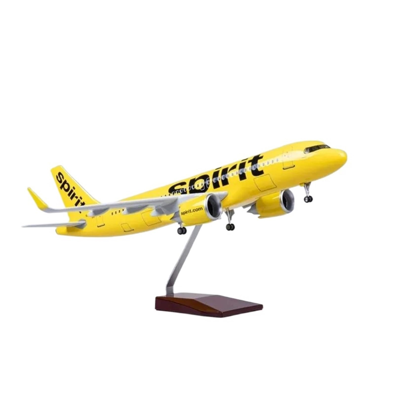 Odlewane zabawki samolotowe 47 cm dla A320 NEO Spirit Model samolotu Model samolotu w skali Samoloty ze światłem LED Sterowanie dotykowe lub dźwiękiem Do zbierania lub pokazu do zbierania i