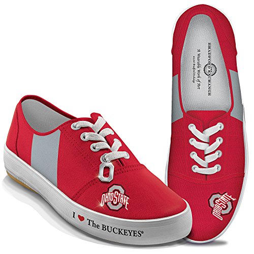 Bradford Exchange I Love Ohio State The Buckeyes Women's Shoes: 8.5 by The