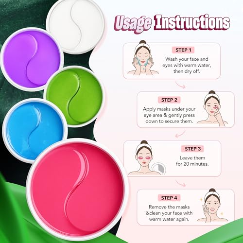 Image of NAZANO Under Eye Patches - 60 Pack Eye Masks | for Puffy Eyes, Dark Circles, Bags & Wrinkles with Collagen & Hyaluronic Acid - Eye Care Pads for Daily Skincare (Pink)